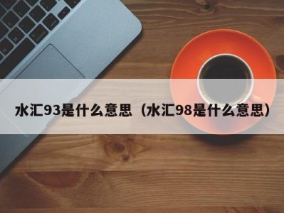 温州水汇93是什么意思（水汇98是什么意思）